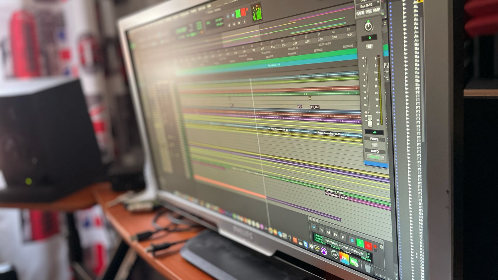 Session de mastering sur Avid Pro Tools